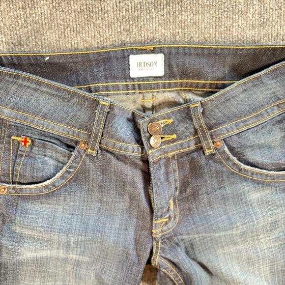 Hudson Jeans Size 27 Bootcut Blue Denim Made in USA LA Stretch Cotton Women’s - Picture 3 of 10